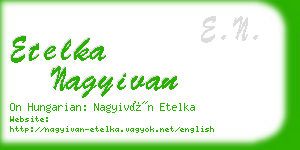 etelka nagyivan business card